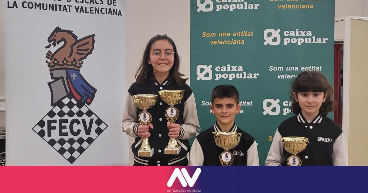 Ribera Baixa 国际象棋俱乐部在 Campeonatos por Edades 比赛中获胜
